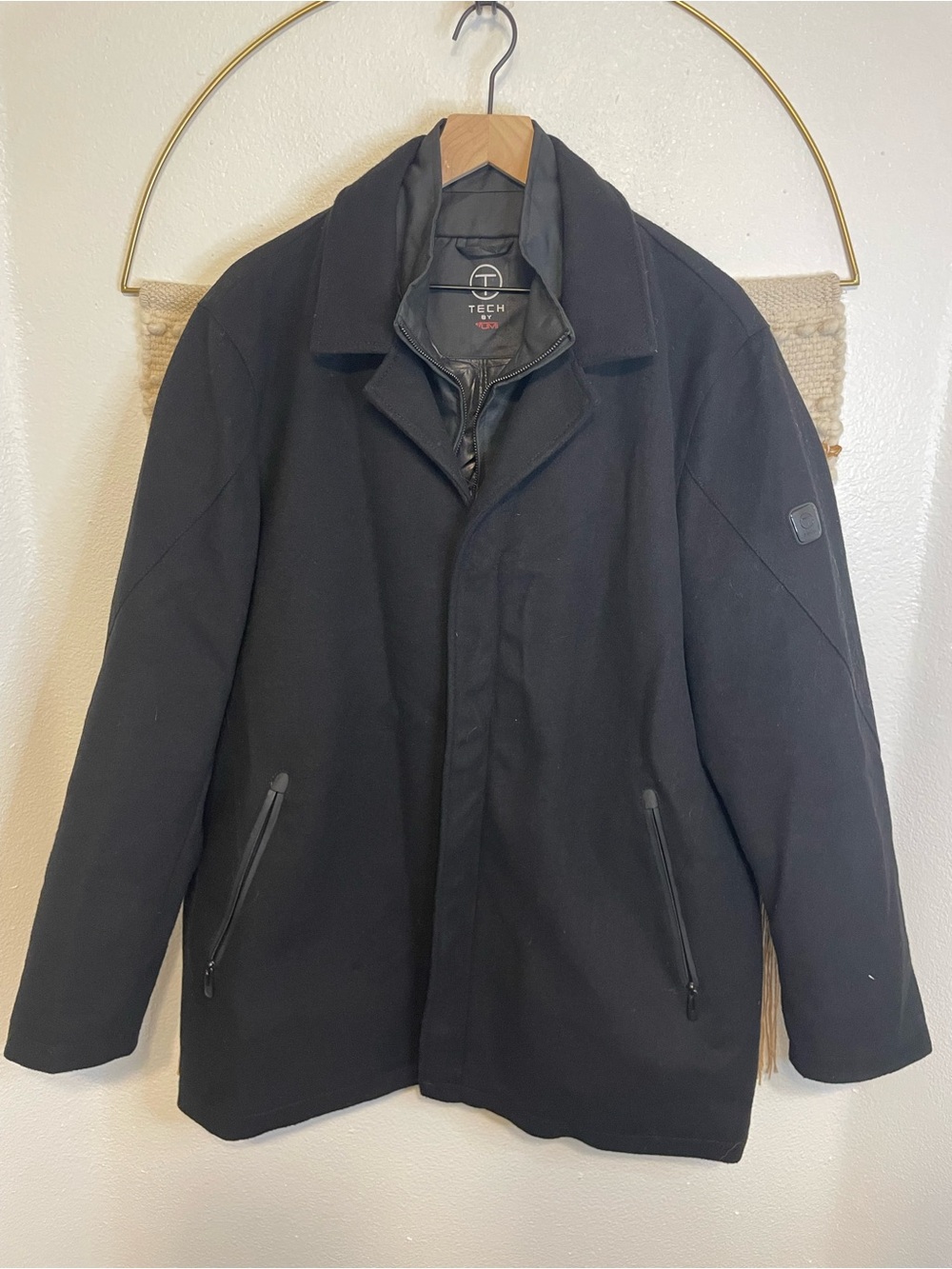 Tumi Tech Insulated Wool Coat Men’s L